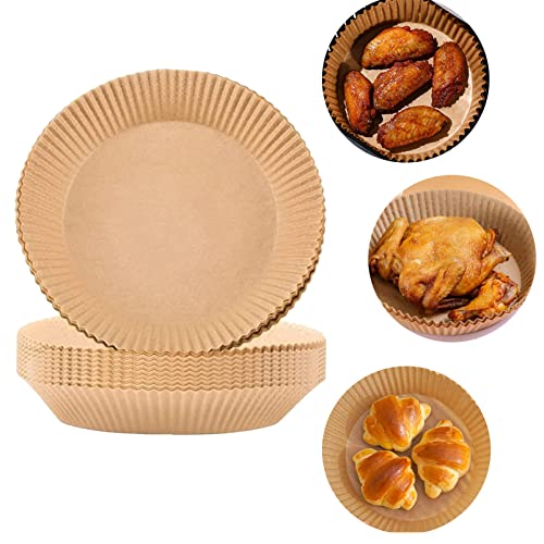 50/100/150/200 PCS Air Fryer Disposable Paper, 7.9 Inch Square Non-Stick Water-proof Oil-proof, Parchment Cooking for Air Fryer, Microwave Oven, Frying Pan