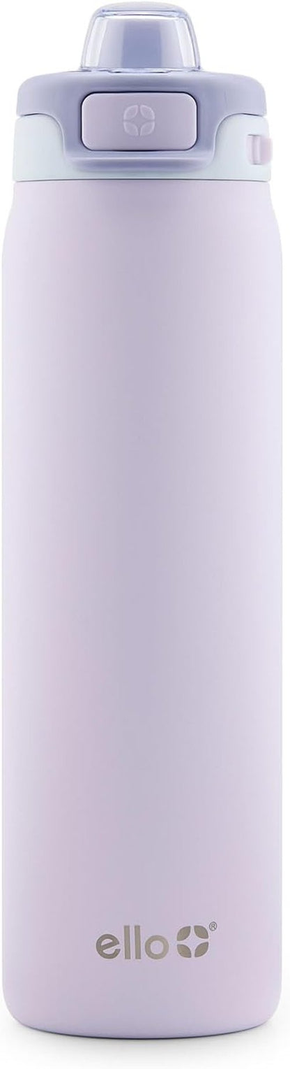 Ello Insulated Stainless Steel Water Bottle - Quick Fill Lid, Leakproof Spout, BPA-Free | 22oz, 32oz, 40oz