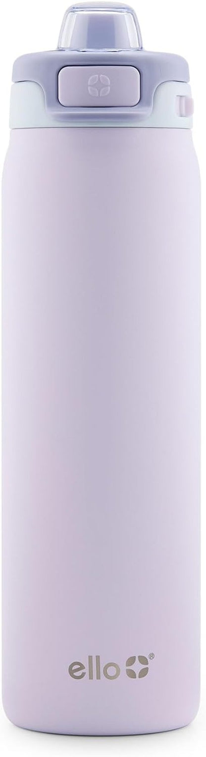 Ello Pop & Fill Insulated Stainless Steel Water Bottle - Quick Fill Lid, Leakproof, BPA-Free | 22oz, 32oz, 40oz