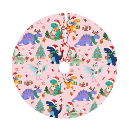 Jurassic Dinosaur Christmas Tree Skirt - 30 Inches Holiday Decor