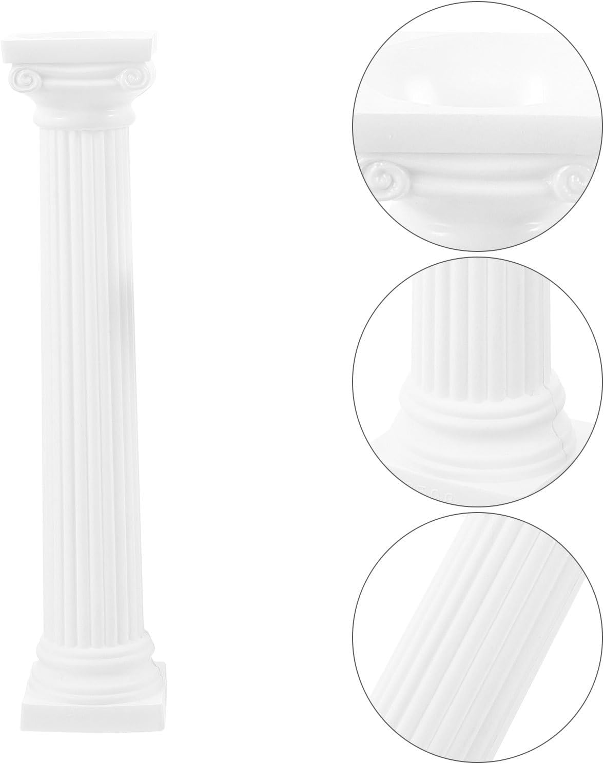 Roman Column Decorating Set - White Mini Columns for Home Décor & Photography Props | Nordic Classic Design