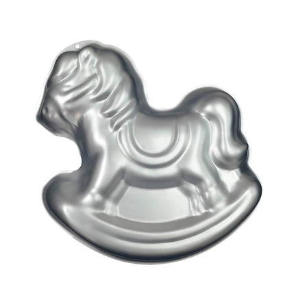 Ulalaza Aluminum Cake Mold 3D Trojan Shape Baking Pan DIY Birthday Cake Mould Kitchen Supplies