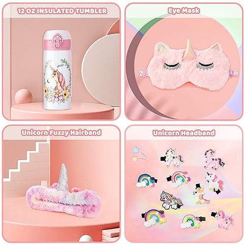 Rainbow Unicorn Toys Gift Set for Girls 4-6 Birthday & Holiday