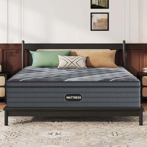 Twin Size Hybrid Mattress 12 Inch in a Box with Memory Foam & Pocket Springs