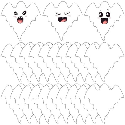 Halloween Ghost Paper Cutouts for Bulletin Boards and Crafts, 4 Inch, 100 Pieces