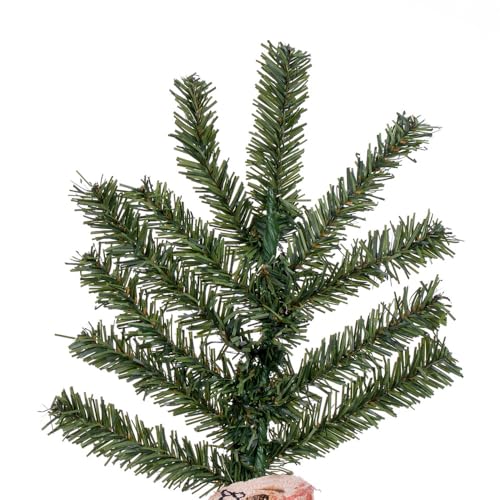 5ft Artificial Alpine Christmas Tree - Natural Green, Unlit with Metal Stand