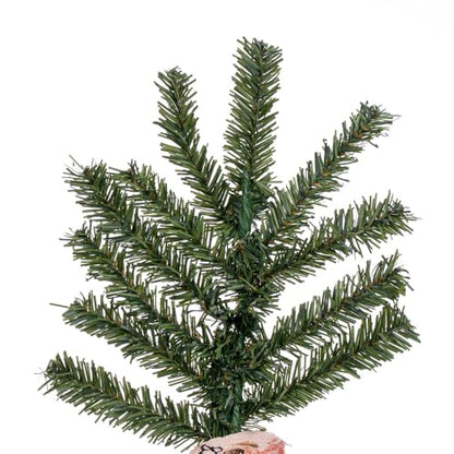 5ft Artificial Alpine Christmas Tree - Natural Green, Unlit with Metal Stand