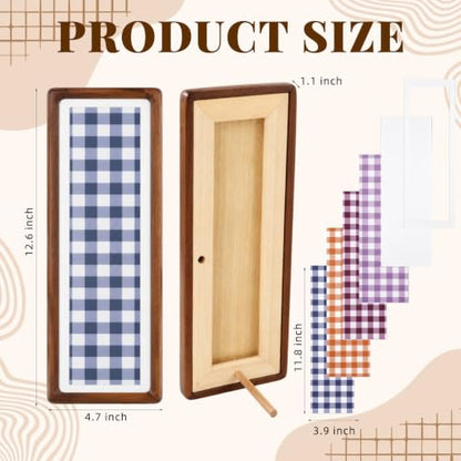 Set of 2 Wooden Photo Booth Frames for Photo Strips - Wedding & Party Decor