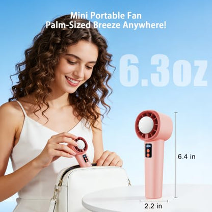 Portable Handheld Fan Rechargeable Personal Mini Fan with 120 Speeds