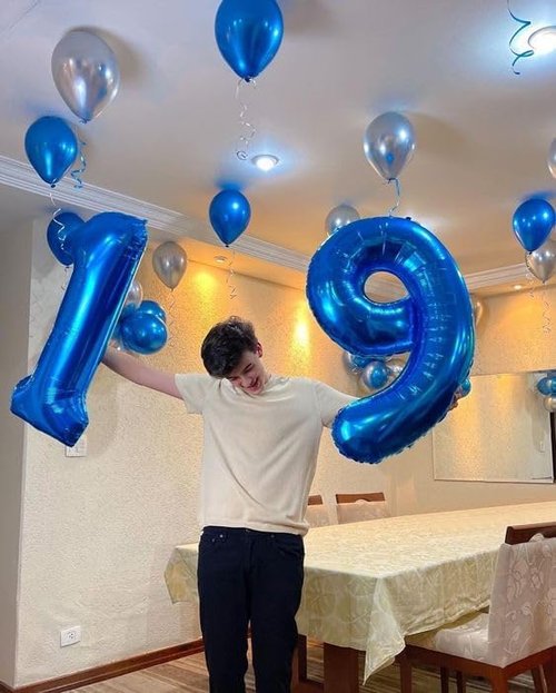 Blue One 1st Birthday Balloon - 40 Inch Giant Navy Number 1 Decoration for Boys & Toddlers