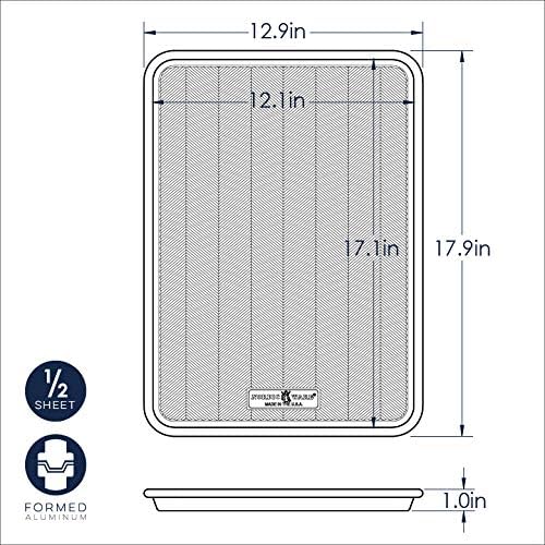 Nordic Ware Big Sheet & Half Sheet Set - Versatile Baking Pans for Perfectly Even Cooking