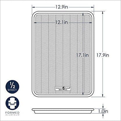 Nordic Ware Big Sheet & Half Sheet Set - Versatile Baking Pans for Perfectly Even Cooking