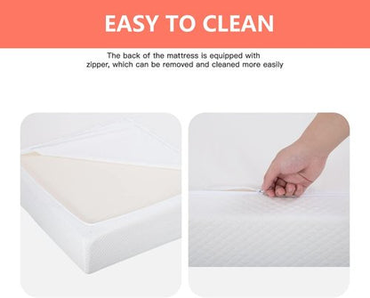 FDW 5-Inch King Mattress - Medium Firm Gel Memory Foam | CertiPUR-US Certified | Pressure Relief & Cooling