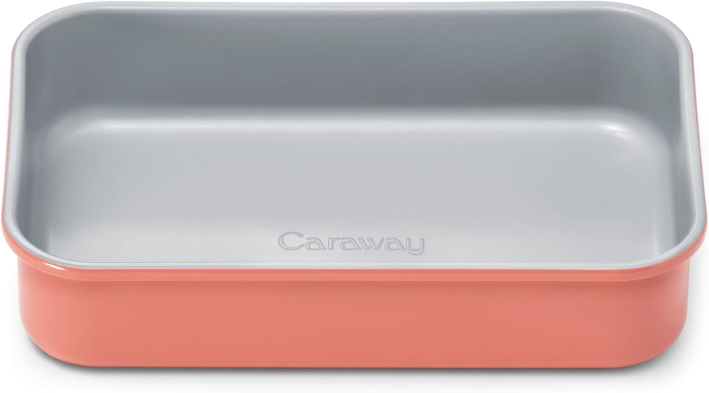 Caraway Nonstick Baking Pan - 9” x 6.5” Deep Ceramic Casserole Dish - Non-Toxic, PTFE & PFOA Free - Perracotta
