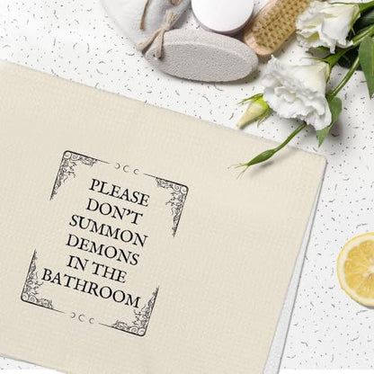 Gothic Halloween Funny Bathroom Hand Towels - Beige B 16x24 Microfiber Decorative Set
