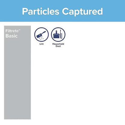 Filtrete 14x25x1 Air Filter, 3M MERV 1 HVAC AC Furnace Filter Replacement, 6-Pack (Actual Size 13.81x24.81x0.88 inches)