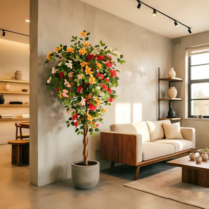 6FT Artificial Bougainvillea Tree - Realistic Outdoor & Indoor Decor