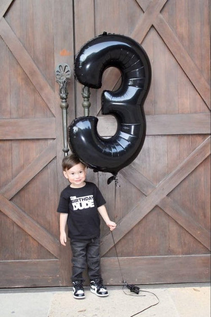 Black Number 60 Balloon - 40 Inch 60th Birthday Decoration for Men & Women | Party Supplies