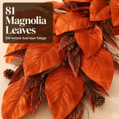 6FT Fall Garland for Mantle Autumn Garlands for Thanksgiving Home Decor