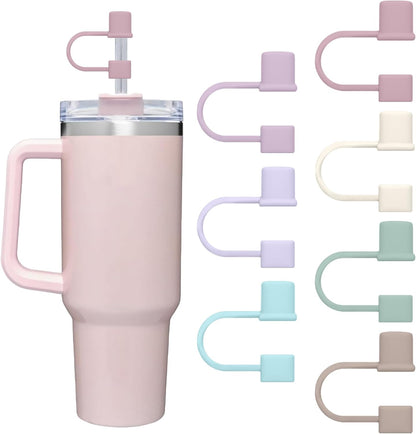 Stanley 7-Piece Straw Cover Caps - Silicone Toppers for 30oz & 40oz Tumblers | Multicolor