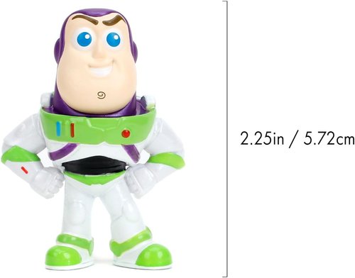 Jada Toy Story Metalfigs 4-Pack - Buzz Lightyear, Woody, Alien & Lotso | 2.5” Diecast Collectible Figures for Kids Ages 8+