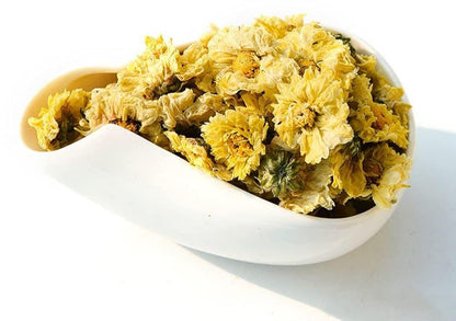 Greenlike DRIED CHRYSANTHEMUM Wild Cbrysanthemum Flower 6oz 白菊花 菊花茶 杭菊花