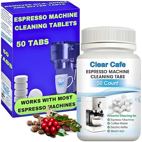 Espresso Machine Cleaning Tablets - Espresso Machine Cleaner - Best for Breville Miele Krups Jura Espresso Makers -Delonghi Cleaning Tablets - Espresso Machine Accessories