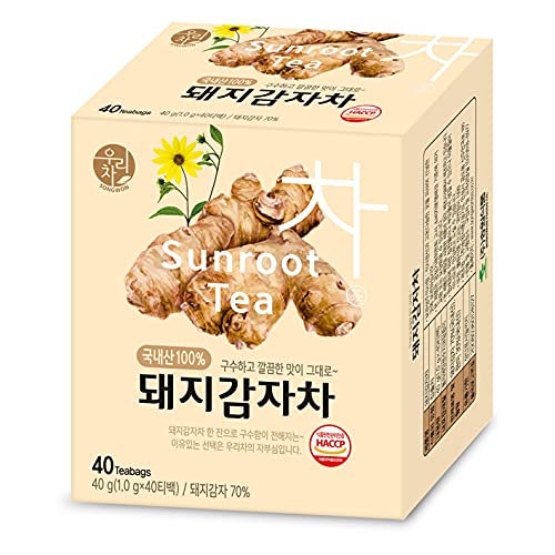 LENITH Songwon Sunroot Tea 40g 40T Bags, Jerusalem Artichoke Tea Bage 돼지감자차