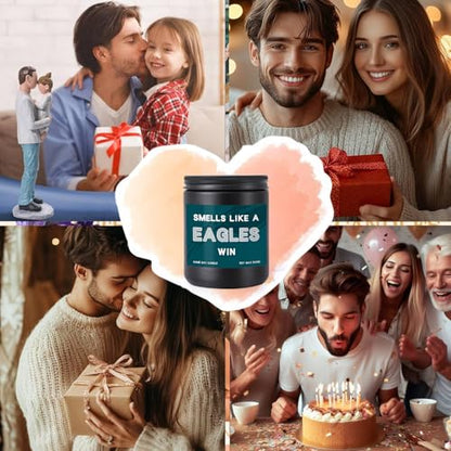 Green Eagles Scented Candle Football Fan Decor - Game Day Gift