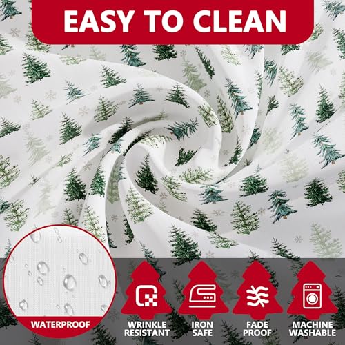 Christmas Tablecloth Rectangle 52x70 Inch Winter Holiday Home Decor