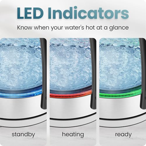 Electric Kettle 1.8L with Temperature Control, Keep Warm & Tea Infuser