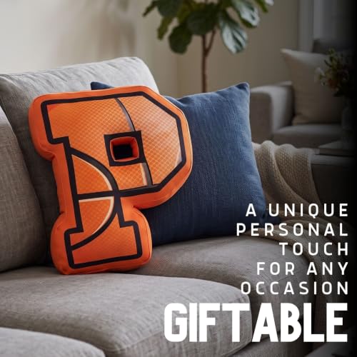 Personalized Basketball Throw Pillow - Coaches & Fans Gift, 16 Inch Plush Decor