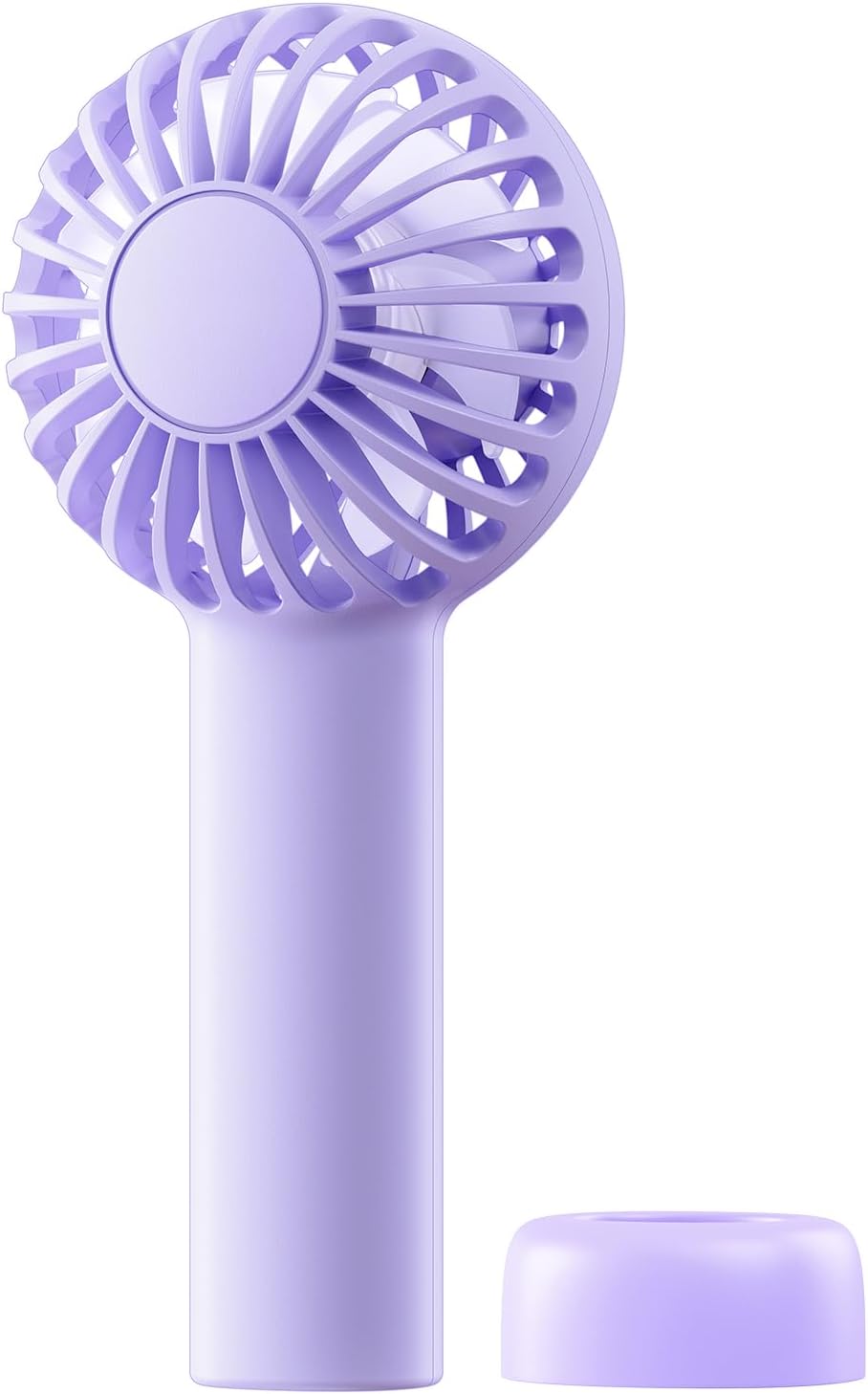 Sweetfull Mini Portable Fan - Rechargeable Handheld Fan with 3 Speeds | Cute Purple Design for Travel & Makeup