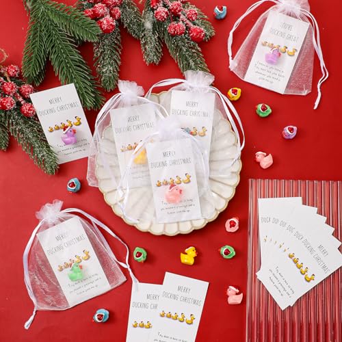 Bright Christmas Inspirational Gift Set with Ducks & Motivational Cards - 24 Sets