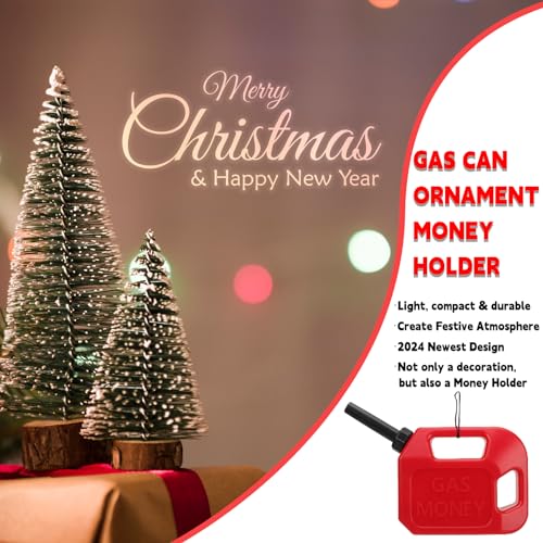 Mini Gas Can Ornament Money Holder - 2026 Christmas Decor - 1 Pack