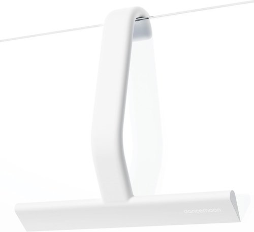 Dancemoon JustHang Shower Squeegee - Award-Winning Silicone Tool for Streak-Free Cleaning | 10-Inch White