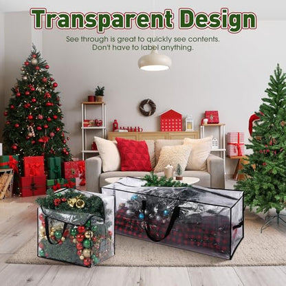 Simgoing Large Christmas Tree & Garland Storage Bags - 7.5 Ft Tree & Square Variations