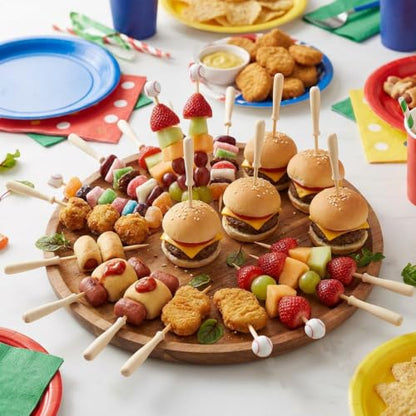 100Pcs Baseball & Bat Cocktail Picks Sport Party Appetizer Toothpicks - Lazyair