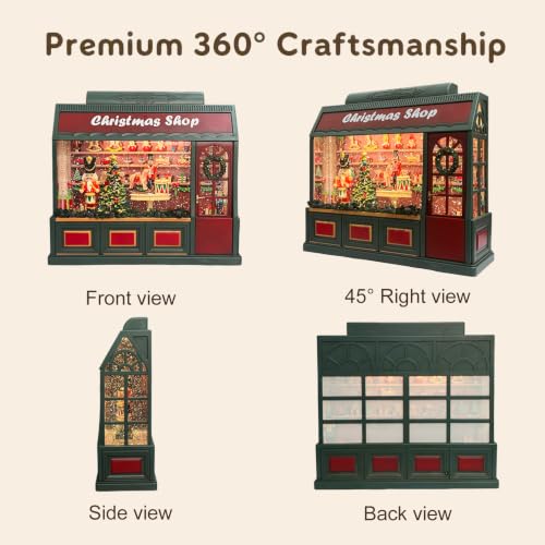 Christmas Snow Globe Lantern Nutcracker Shop Scene Holiday Decor - Variation of THIS listing