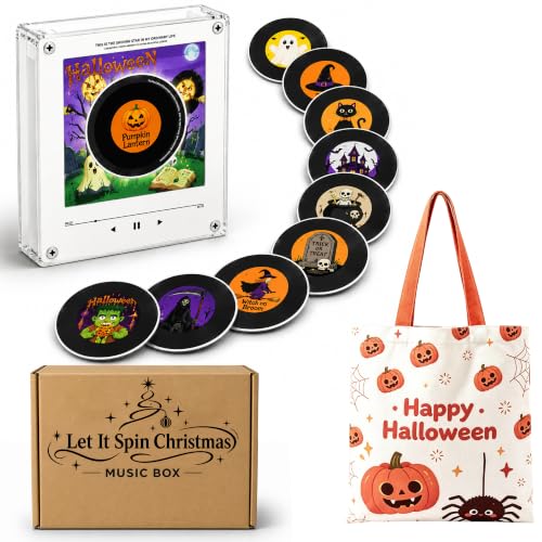 Halloween Style Magnetic Mini Vinyl Music Player for Fridges - Christmas Edition