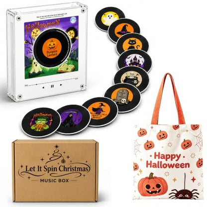 Halloween Style Magnetic Mini Vinyl Music Player for Fridges - Christmas Edition
