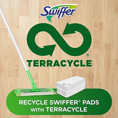Swiffer Sweep + Mop, Dry Pads Refill, Floor Cleaner for Dirt, Dust, Hair, Cleaning Cloths for Mopping Home, Bathroom, Kitchen, Dust Mop, Floor Duster, Lavender, 52ct
