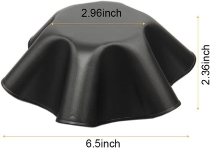 Skiennix Non-Stick Tortilla Shell Maker - Extra Thick Carbon Steel Taco Salad Bowl Pans, Set of 4