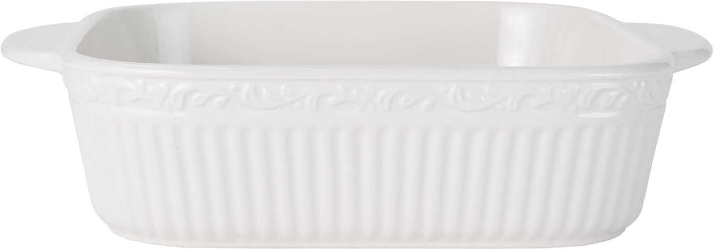 Mikasa Italian Countryside Casserole Baker - 9 Inch Square Design for Elegant Serving