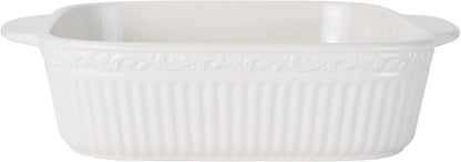 Mikasa Italian Countryside Casserole Baker - 9 Inch Square Design for Elegant Serving