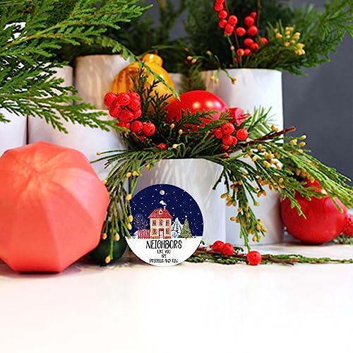 Christmas Ornament 3 Inch Ceramic Keepsake for Holiday Tree Decor