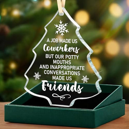 Tree Coworker Christmas Ornament - Funny Office Decor Keepsake Gift