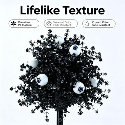 2Pcs Artificial Topiary Bushes for Outdoors Halloween Fall Decoration - Style3