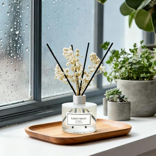 Eucalyptus Reed Diffuser Set - 6.7 Fl Oz Aromatherapy Oil with 8 Reed Sticks - Home Fragrance for Bathroom & Decor