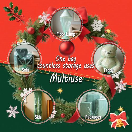Disposable Christmas Tree Storage Cover Fits 3-5ft Upright Trees - Waterproof & Dustproof